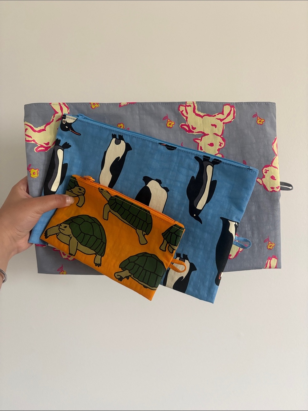 BNWOT random baggu go pouch set